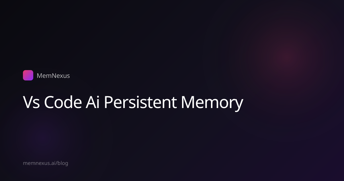 VS Code AI Memory: Persistent Context Across Sessions with Continue and ...